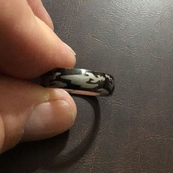 Men’s camouflage Juggalo ring size 10 3/4 - Picture 5 of 6